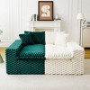 VASIP Luxury Color-Block Turtle Velvet Modular Sofa, Flexible Arrangeable Design for Single Row, Side-by-Side or Facing Layout ,for Living Room - 3 of 4