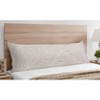Sweet Jojo Designs Boy or Girl Gender Neutral Unisex Body Pillow Cover (Pillow Not Included) 54in.x20in. Botanical Leaf Linen Taupe and Ivory - 3 of 4