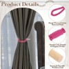 Unique Bargains Cotton Hand-Woven Decorative Drape Curtain Tiebacks with Wood Club - 3 of 4