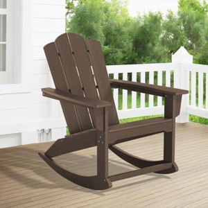 Hyleory HDPE Classic Rocking Adirondack Chair - 1 of 4