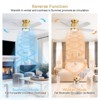 Sofucor Flush Mount Ceiling Fans with Light & Remote 42 Inch Low Profile Ceiling Fan Reversible DC 3CCT Dimmable for Bedroom Living Room Outdoor Patio - 3 of 4