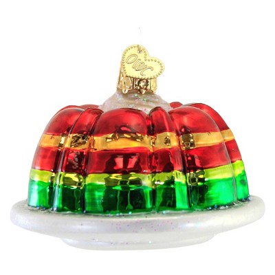 Old World Christmas 2.0 Inch Festive Gelatin Mold Ornament Dessert Jiggly Tree Ornaments