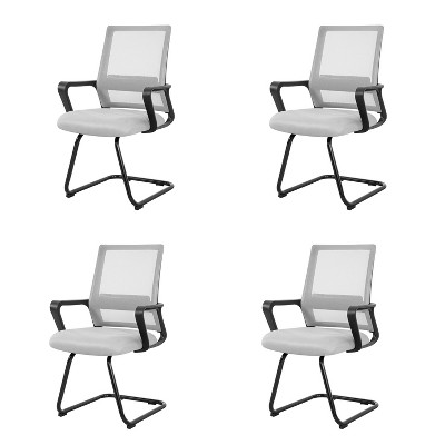 Home Imports Emporium Mesh Guest Chair – Ergonomic Reception Seating for Office or Lobby – Set of 2/4/6/8