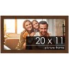 PosterPalooza | Simple Brown Picture Frame - UV Acrylic, Backing Board, Hanging Hardware Included - 2 of 4
