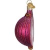 Old World Christmas Glass Blown Ornament for Christmas Tree, Red Onion - 2 of 4