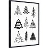 Amanti Art Christmas Trees 3 by Kristina N. Canvas Wall Art Print Framed 18-in. W x 24-in. H. - 2 of 4