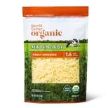 Organic Finely Shredded Mild Cheddar Cheese - 6oz - Good & Gather™