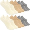 SERISIMPLE Women No Show Thin Womens Viscose Bamboo Socks Low Cut Invisible Non Slip with Grips Socks 6 Pairs - 4 of 4