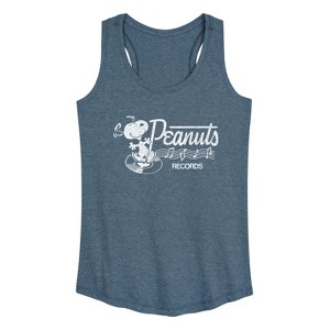 Women's - Peanuts - Dancing Snoopy Graphic Racerback Tank - 1 of 4