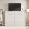 COZONY 5 Drawer Dresser for Bedroom, 50" Tall Wooden Vertical Chest, Freestanding Storage Cabinet for Living Room, Hallway, Entryway - 4 of 4