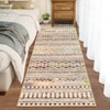 Boho Geometric Washable Rug with Rubber Backing, Non-Slip Low Pile Runner Carpet, Farmhouse Style for Kitchen, Laundry, Hallway, and Entryway. - 2 of 4