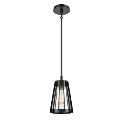 Elk Home Open Louvers 1 - Light Pendant in  Matte Black