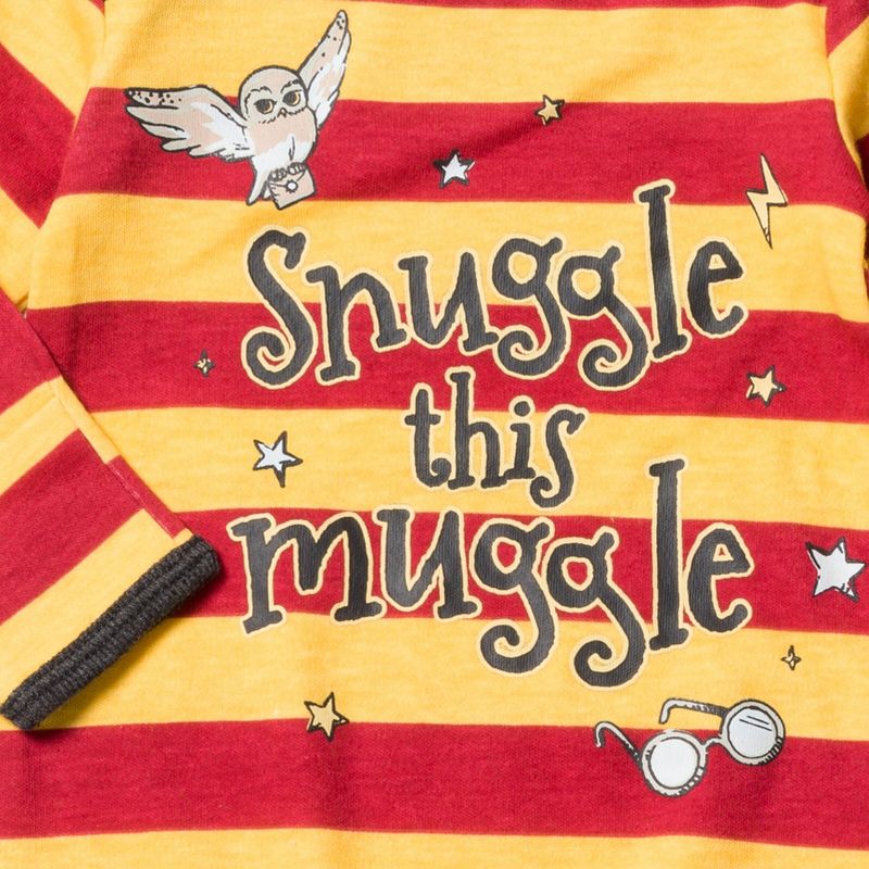Harry Potter Hedwig Owl Baby Long Sleeve Swaddle Sleeper Gowns Newborn, 5 of 10
