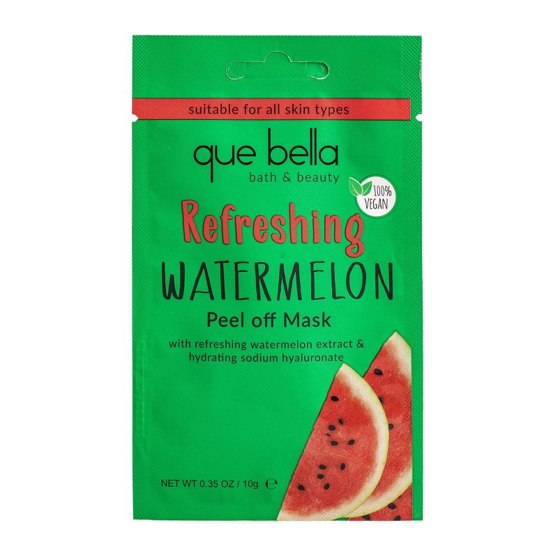 Que Bella Refreshing Watermelon Peel Off Mask - 0.35oz, 1 of 13