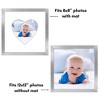 Americanflat 12" x 12" Picture Frame with Mat - Round & Heart Designs - Stylish Decor for Living Rooms, Dorms, Offices & More - 4 of 4