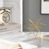Aoibox Gold Metal Floral Tabletop Sculpture, Abstract Decorative Ball for Home Decor, Elegant Sphere Accent Piece - 3 of 4