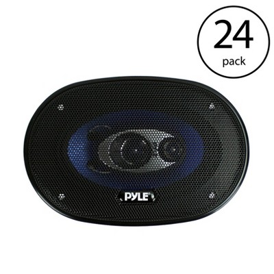  Pyle PL463BL 4x6" 240W 3 Way Car Coaxial Audio Speakers Stereo (24 Speakers) 