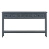 Whisen Rustic Entryway Console Table with Drawers and Bottom Shelf - 4 of 4
