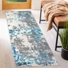 Washable Rug Modern Abstract Non Slip Rug Foldable Stain Resistant Low Pile Watercolor Design Indoor Carpet for Bedroom Living Room Nursery - 3 of 4