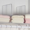 The Lakeside Collection Set of 2 Shelf Dividers - Set of 2 Shelf Dividers Chrome Wire 1 Pieces - 2 of 2