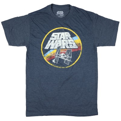 Seven Times Six Star Wars Shirt Mens Fighter Ship Adult Short Sleeve Graphic Print Tee Blue