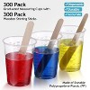 JDICTION 300 Pcs 8oz Disposable Plastic Measuring Cups With Wooden Sticks For Epoxy Resin Paint Cooking Baking - 4 of 4