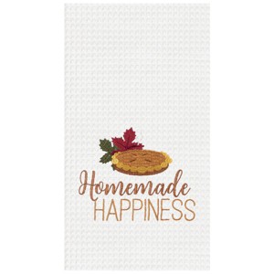 C&F Home Homemade Happiness Embroidered Waffle Weave Kitchen Towel Set of 2 - 1 of 2