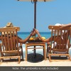 Tangkula 40 lbs Patio Round Umbrella Weighted Base Heavy-Duty Table Market Stand Outdoor - 3 of 4