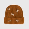 Anna-Kaci Women's Ribbed Knit Beanie with Bow Accents - Cute Soft Winter Hat for Casual Daily Wear - 2 of 4