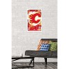 Trends International NHL Calgary Flames - Maximalist Logo 23 Framed Wall Poster Prints - 2 of 4