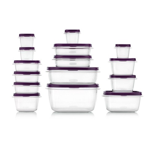 Rubbermaid 30pc Food Storage Set with Easy Find Lids Amethyst