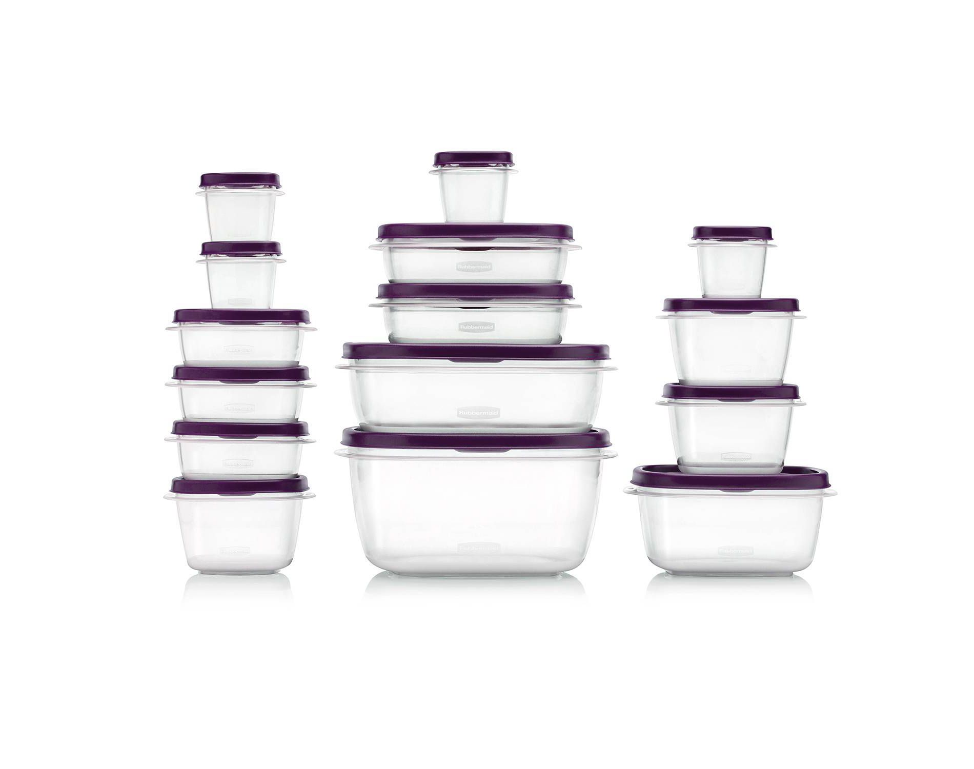 Rubbermaid 30pc Food Storage Set with Easy Find Lids Amethyst