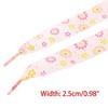 INSPIRE CHIC Flower Prints Flat Chiffon Colorful Shoe Laces 1 Pair - 2 of 4