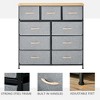 NicBex 5-Drawer Dresser with Fabric Drawers Closet Organizers and Storage with Steel Frame and Wooden Top for Bedroom, Living Room, Office - 3 of 4