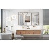 KIOTEE Rectangular Aluminum Alloy Framed and Tempered Glass Wall Bathroom Vanity Mirror in Matte Black - 2 of 4
