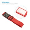 Unique Bargains Travel Luggage Adjustable Buckle Belt Utility Straps 3 Pcs - 4 of 4