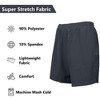Jump Start Men's 2 in 1 Stretch Active Quick Dry Gym Running Shorts With Liner - 4 of 4