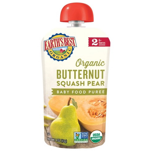 Earth's Best Organic Stage 2 Butternut Squash Pear Baby Food - (Select Count) - image 1 of 3