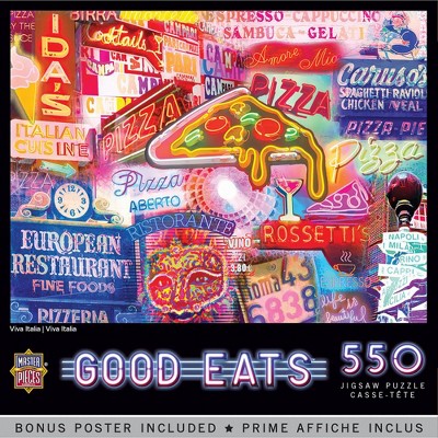 MasterPieces Good Eats! Puzzles Collection - Viva Italia 550 Piece Jigsaw Puzzle