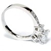 Pompeii3 7/8 ct Princess Cut Diamond 3-Stone Solitaire Engagement Ring 14k White Gold - 3 of 4