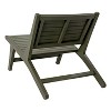 JONATHAN Y Leo Mid-Century Modern Wood Armless Outdoor Patio Chair - 3 of 4