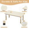 homfan Toddler Table and 4 Chairs, Height Adjustable Kids Tables Chair Set with Graffiti Table,Multifunctional Kid Play Furniture for Reading, Drawing - 4 of 4