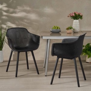 Set of 2 Lotus Dining Chair-Christopher Knight Home - 1 of 4