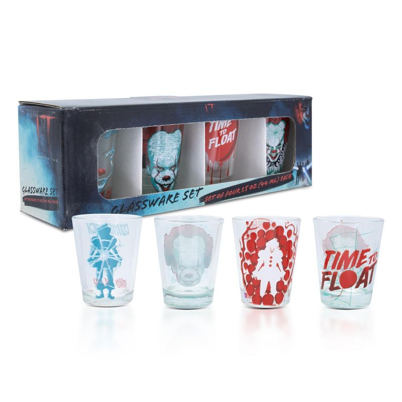 Silver Buffalo IT Pennywise 2-Ounce Mini Shot Glasses | Set of 4, 2 of 7