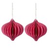 The Lakeside Collection Sets of 2 Paper Shape Ornaments - 3 of 4