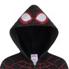 Marvel Miles Morales Spider-Man Boys Zip Up Hooded Sweatshirt for Toddlers and Big Kids - 2 of 4