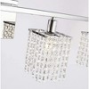 Elegant Lighting Phineas 4 lights bath sconce in black with clear crystals - 4 of 4