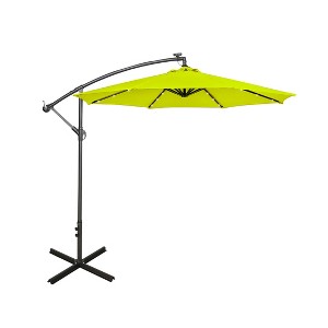 WestinTrends 10 Ft Outdoor Patio Solar LED Cantilever Umbrella - 1 of 4