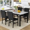 Hooseng Dining Table Set for 4, 5-Piece Kitchen Table Chairs Set, Rectangle Dining Room Table set with Four Chairs for Dining or Living Room - 2 of 4