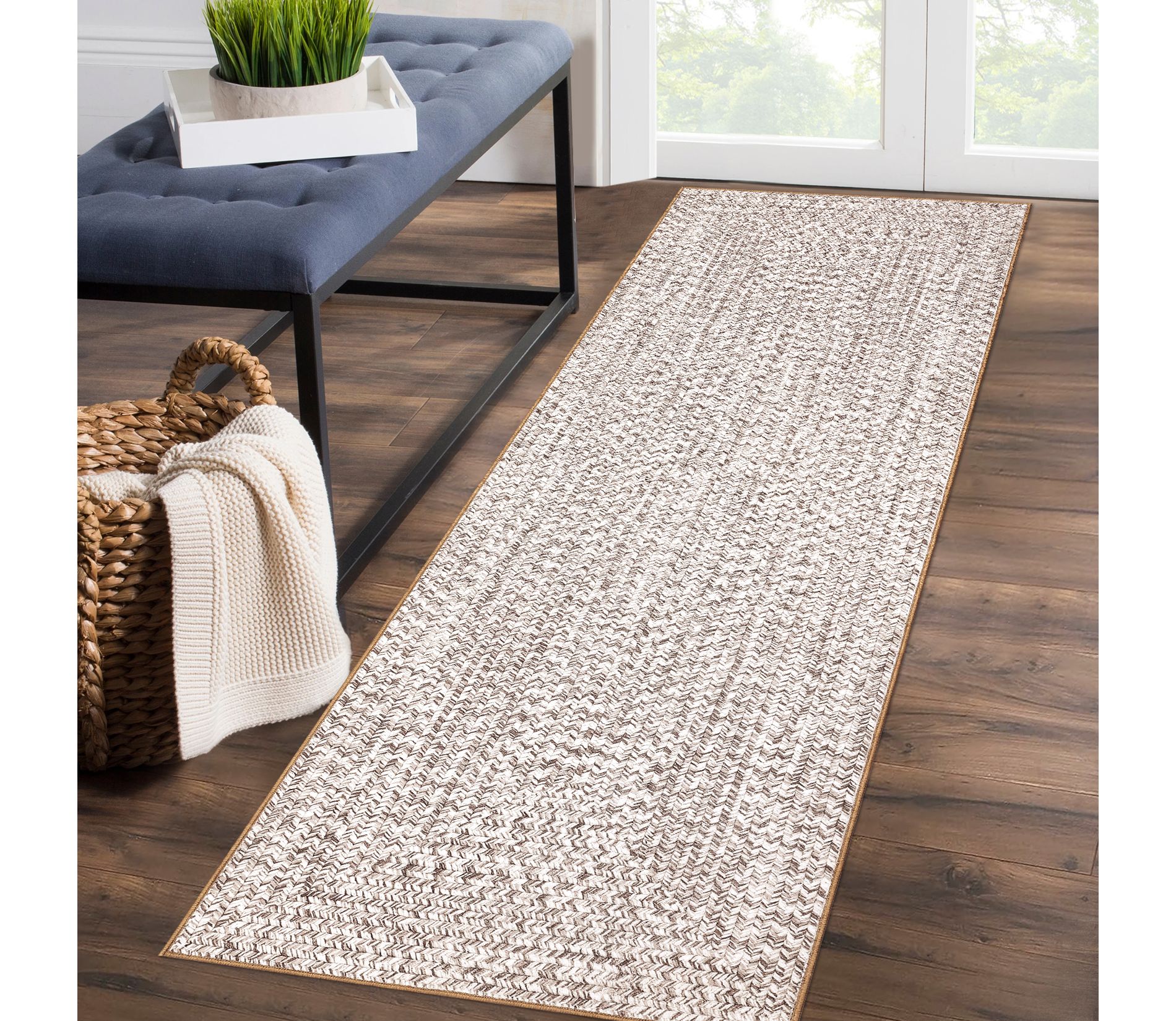 Area Rug Print Braided Area Rug